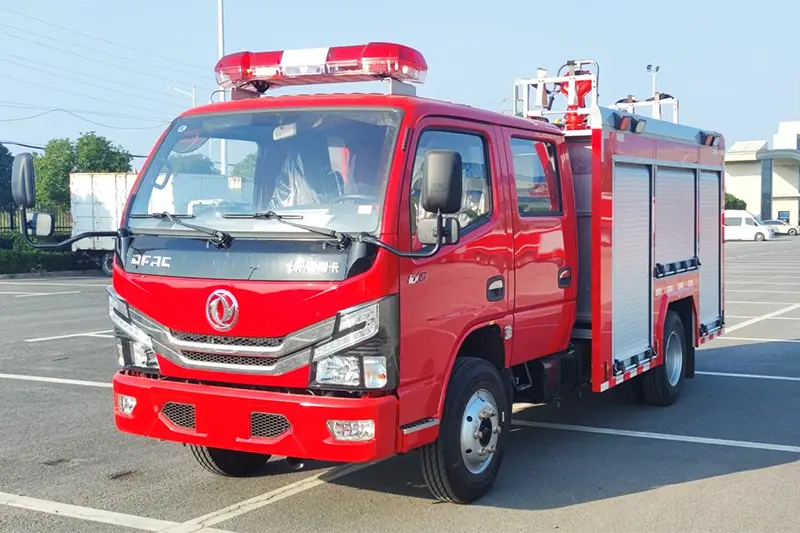 건조 분말 및 폼 결합 소방차